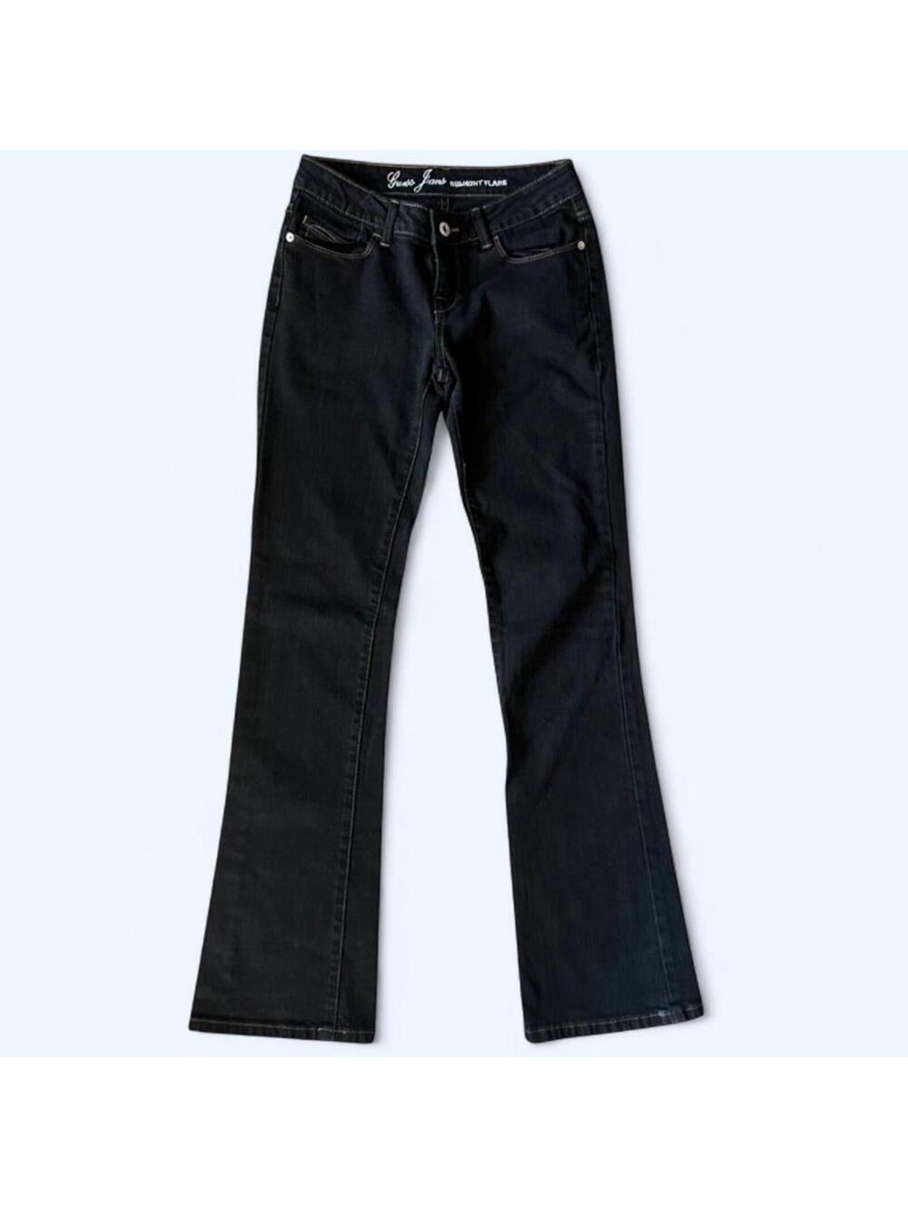 vintage Y2K low rise Belmont flare Guess dark wash jeans size 24